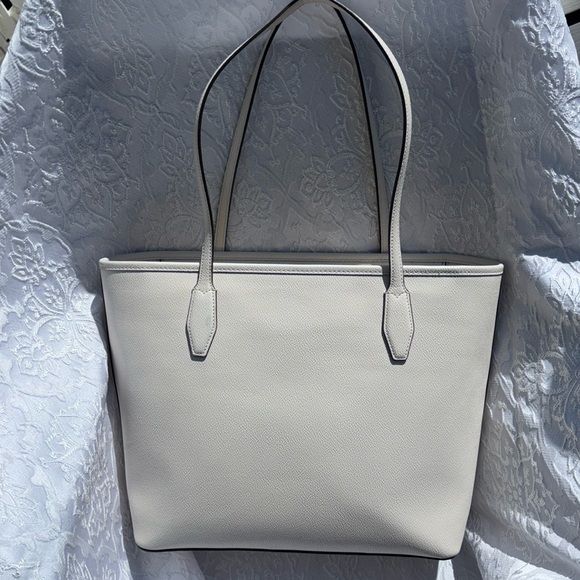 Kate Spade zip top tote bag bone color - Picture 3 of 12